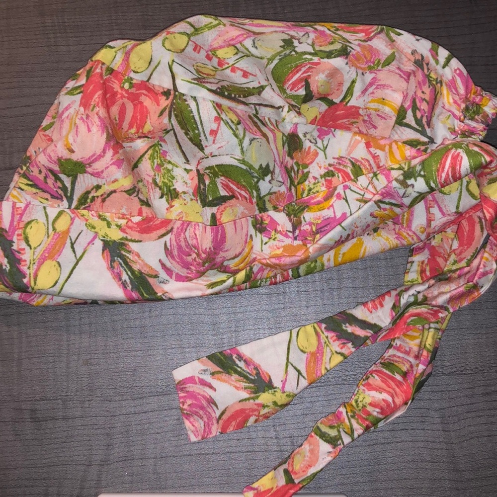 Floral Scrub Cap